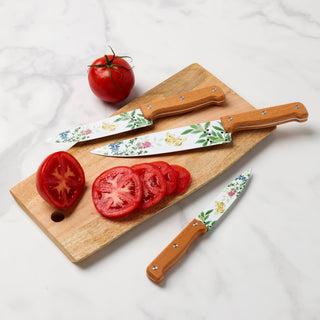 Lenox Butterfly Meadow Herbs 4-Piece Cutlery Set, stainless steel/wood (view 2)