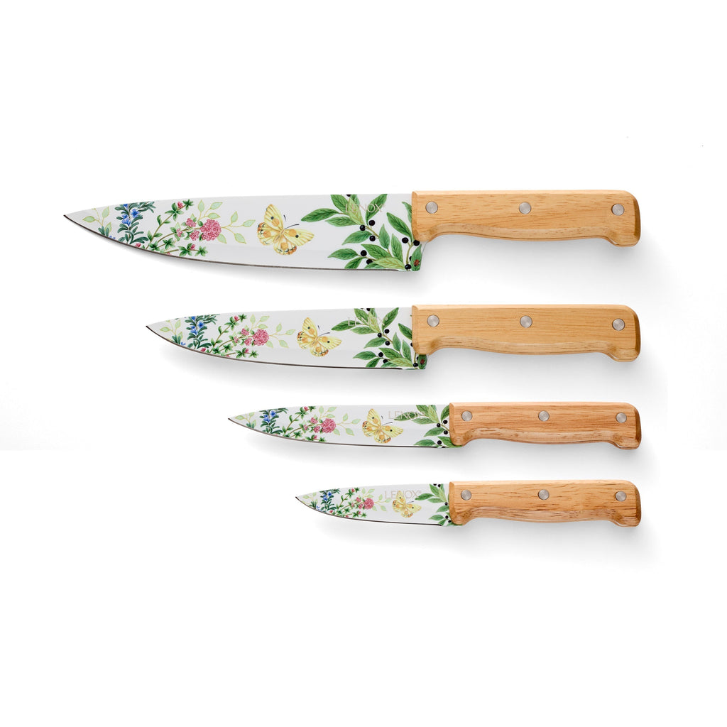 Lenox Butterfly Meadow Herbs 4-Piece Cutlery Set, stainless steel/wood (view 3)