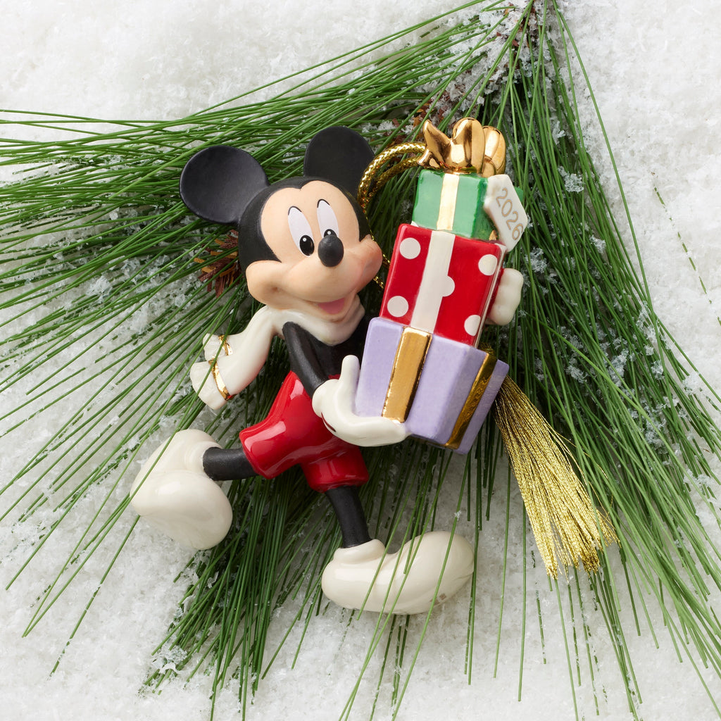 Lenox 2026 Mickey Mouse's Gifts Ornament, porcelain (view 2)