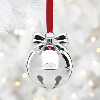 Lenox 2026 Jingle Bell Silverplate Ornament, silverplate/aluminum (view 2)