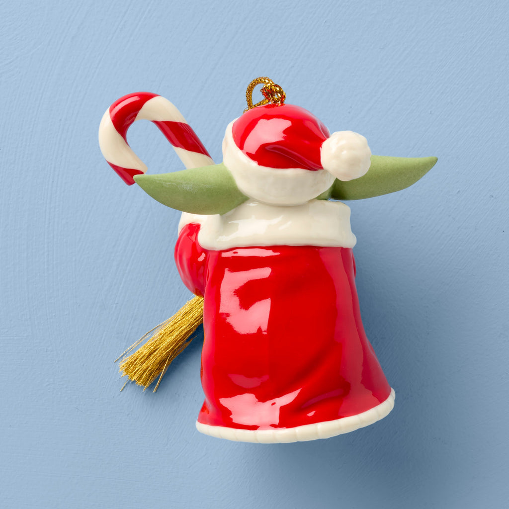 Lenox Grogu with Candy Cane Ornament, porcelain (view 2)