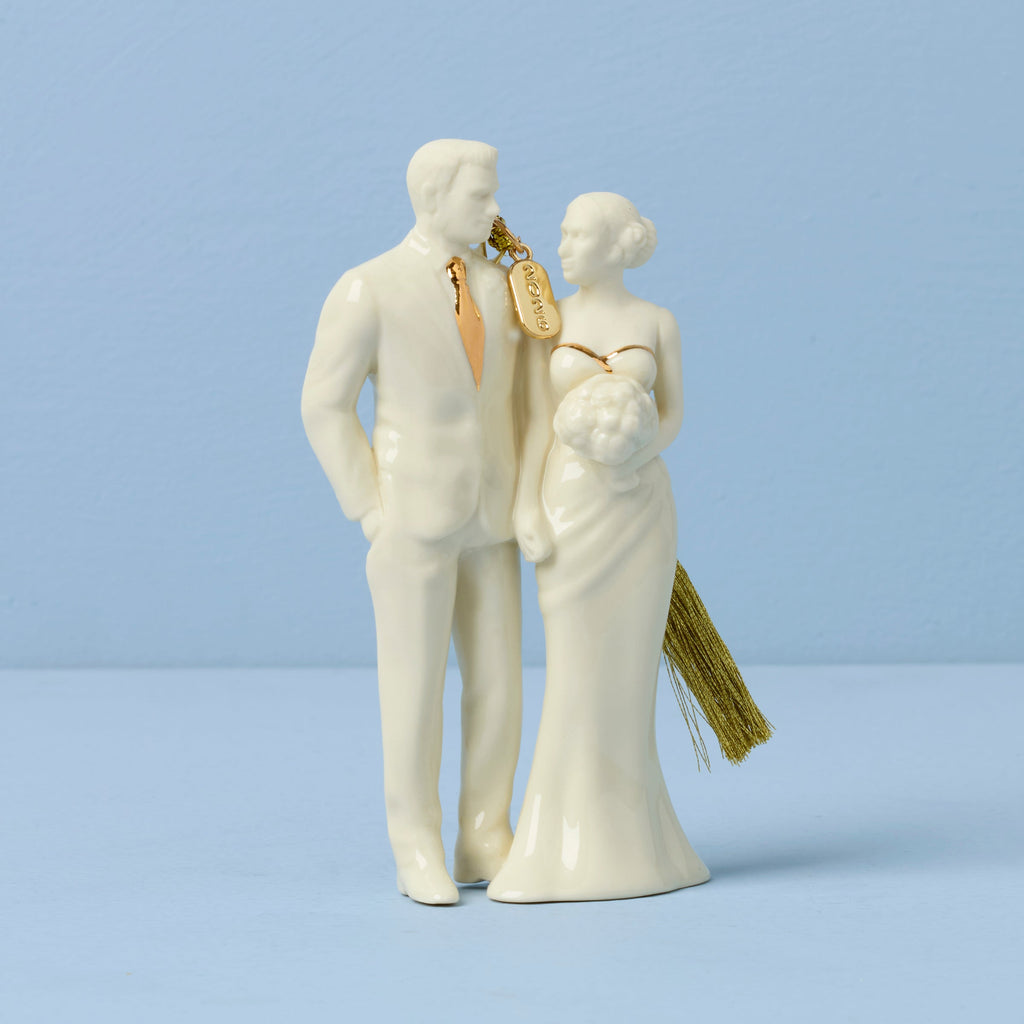 Lenox 2026 Bride & Groom Ornament, porcelain