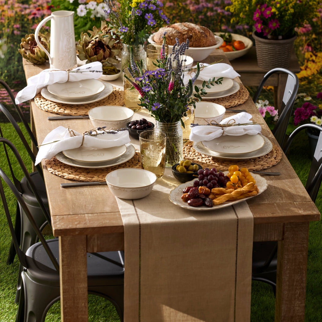 Lenox Homespun 16-Piece Dinnerware Set, stoneware (view 2)