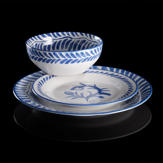Oneida Solear Blue 12-Piece Dinnerware Set, stoneware (view 5)