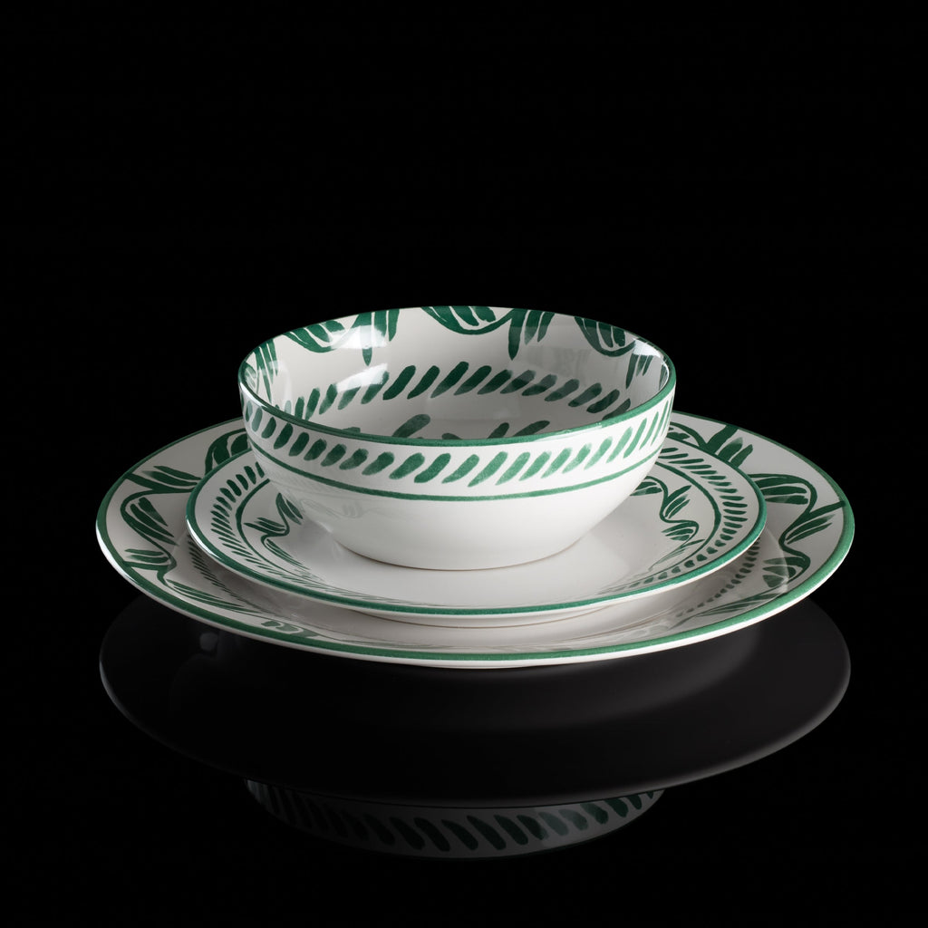 Oneida Solear Green 12-Piece Dinnerware Set, stoneware (view 5)