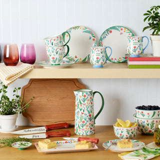 Oneida First Blooms Green Mugs, Set of 2, porcelain (view 5)