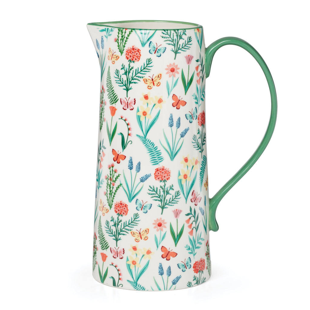 Oneida First Blooms Pitcher, porcelain