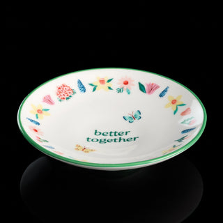 Oneida First Blooms Ring Dish, porcelain (view 4)