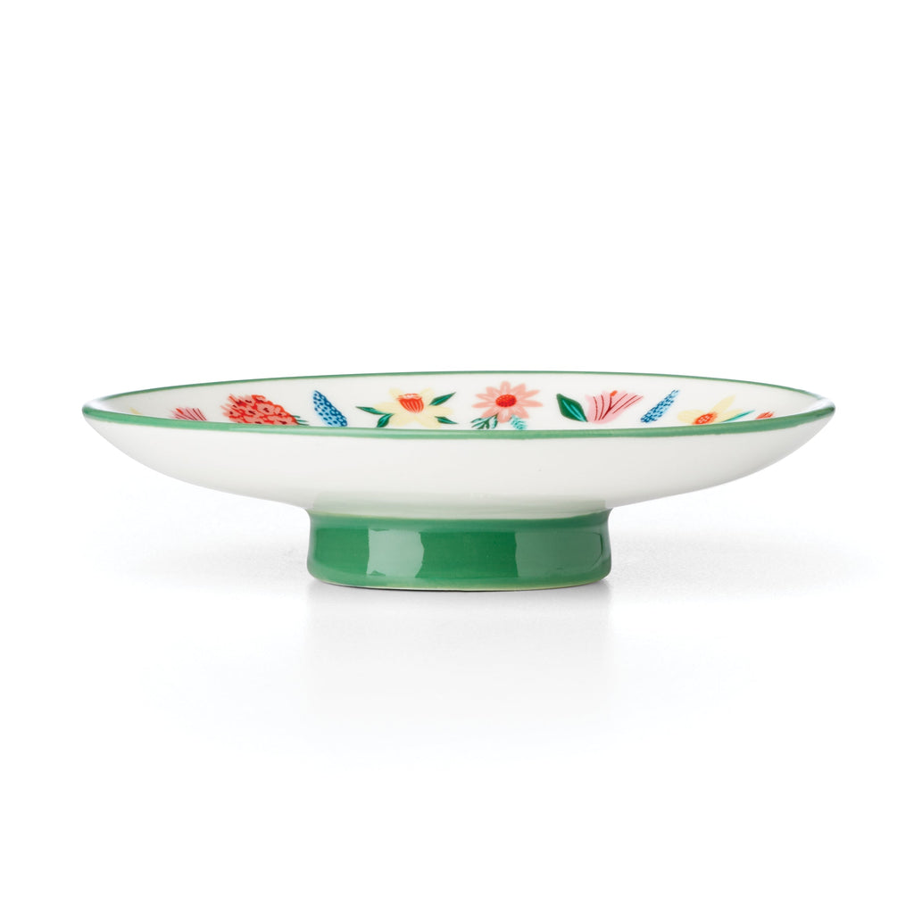 Oneida First Blooms Ring Dish, porcelain (view 3)