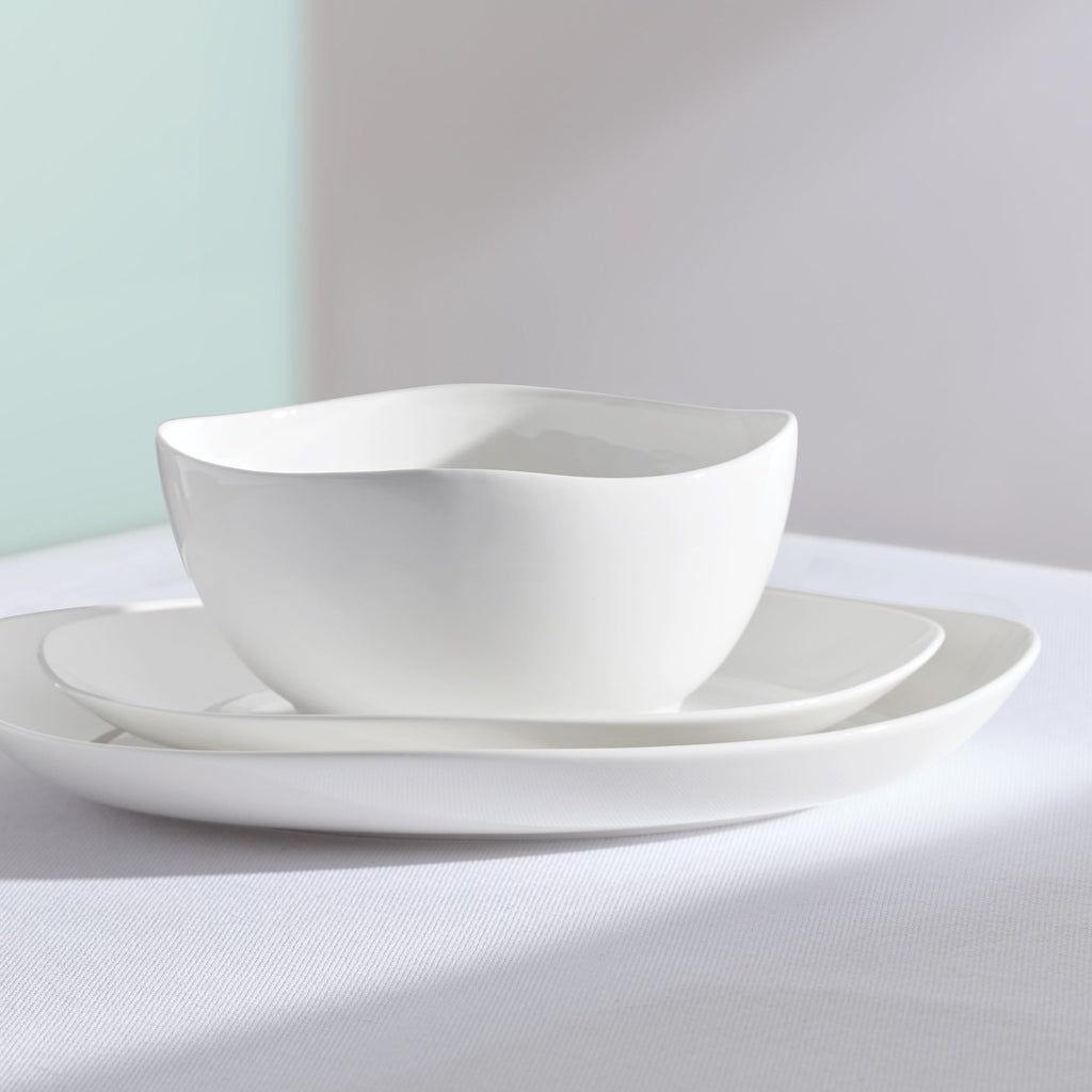 Lenox Studio 1414 Curve 12-Piece Dinnerware Set, bone china (view 5)