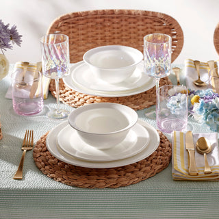 Lenox Studio 1414 Rimmed 12-Piece Dinnerware Set, bone china (view 5)