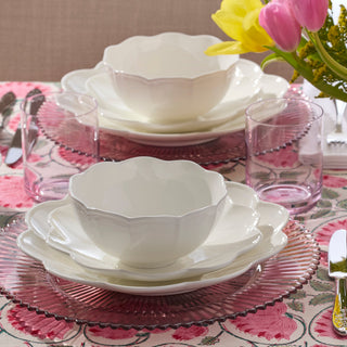 Lenox Studio 1414 Scallop 12-Piece Dinnerware Set, bone china (view 6)