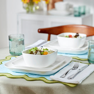 Lenox Studio 1414 Square 12-Piece Dinnerware Set, bone china (view 10)
