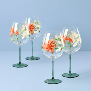 Lenox Butterfly Meadow Holiday Balloon Glasses, Set of 4, glass (view 2)
