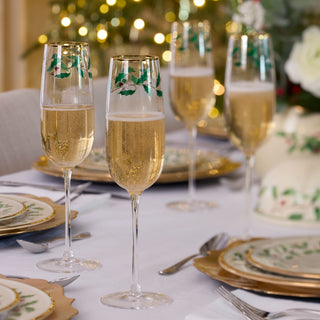 Lenox Holiday Decal Flute Glasses, Set of 4, glass (view 5)