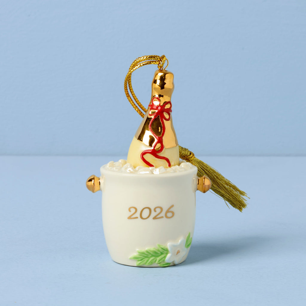 Lenox 2026 Champagne Bucket Ornament, porcelain