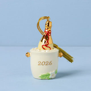 Lenox 2026 Champagne Bucket Ornament, porcelain