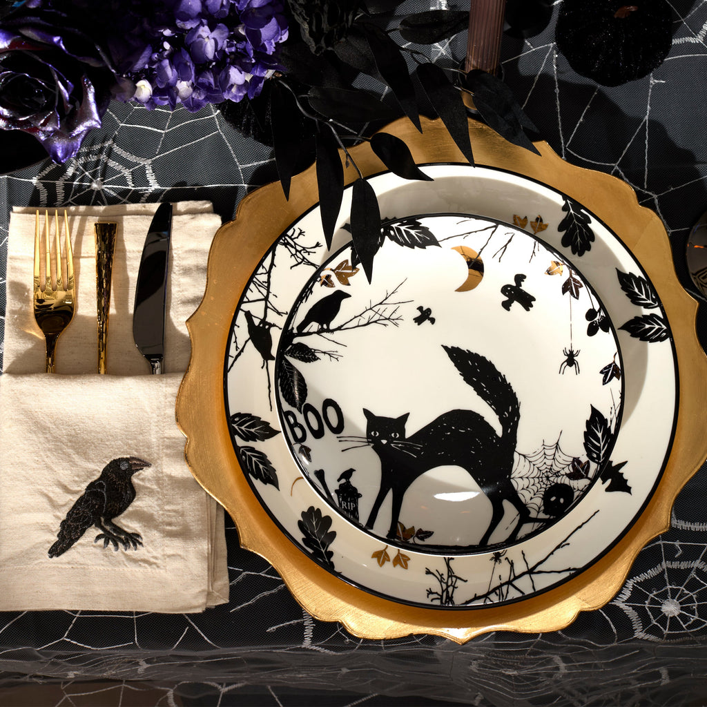 Lenox Haunted Halloween Accent Plates, Set of 4, porcelain (view 4)