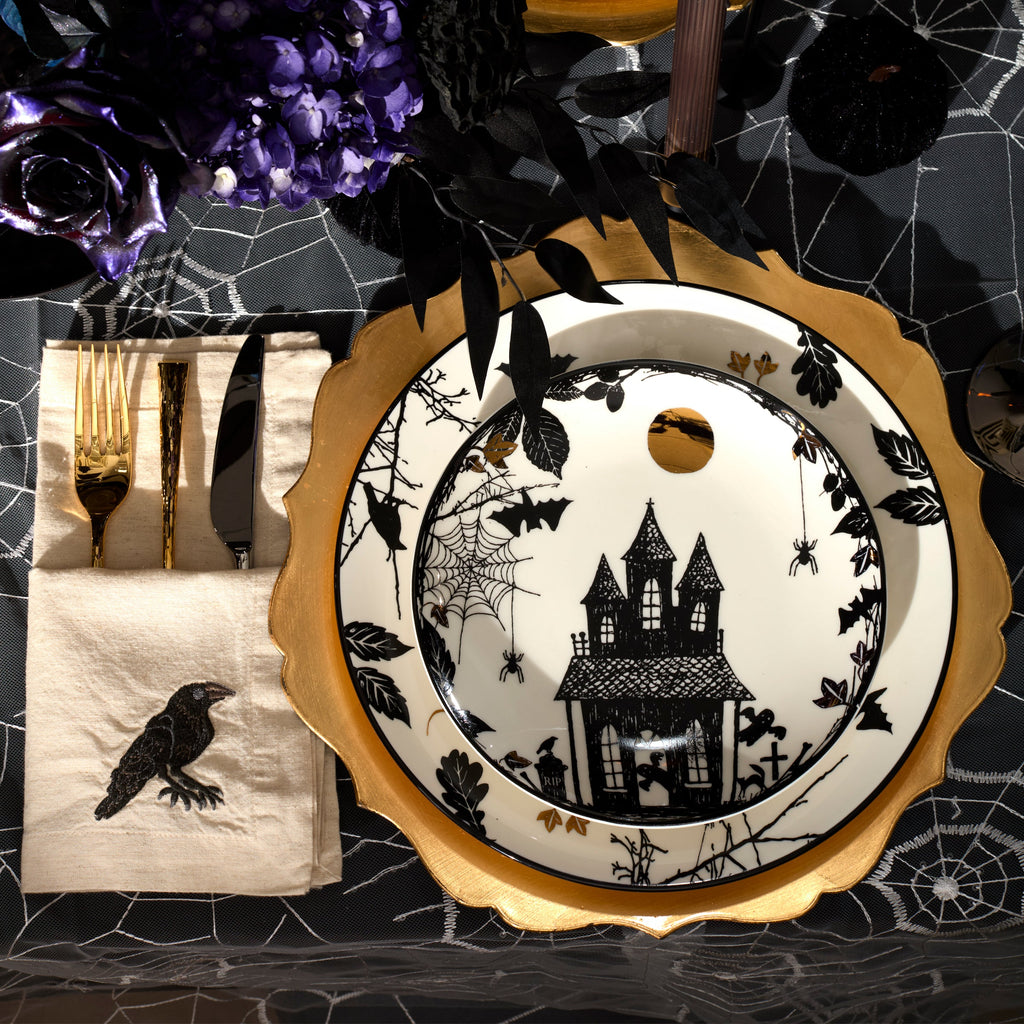 Lenox Haunted Halloween Accent Plates, Set of 4, porcelain (view 7)