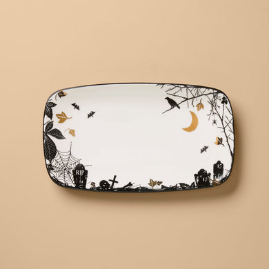 Lenox Haunted Halloween Hors d'Oeuvres Tray, porcelain