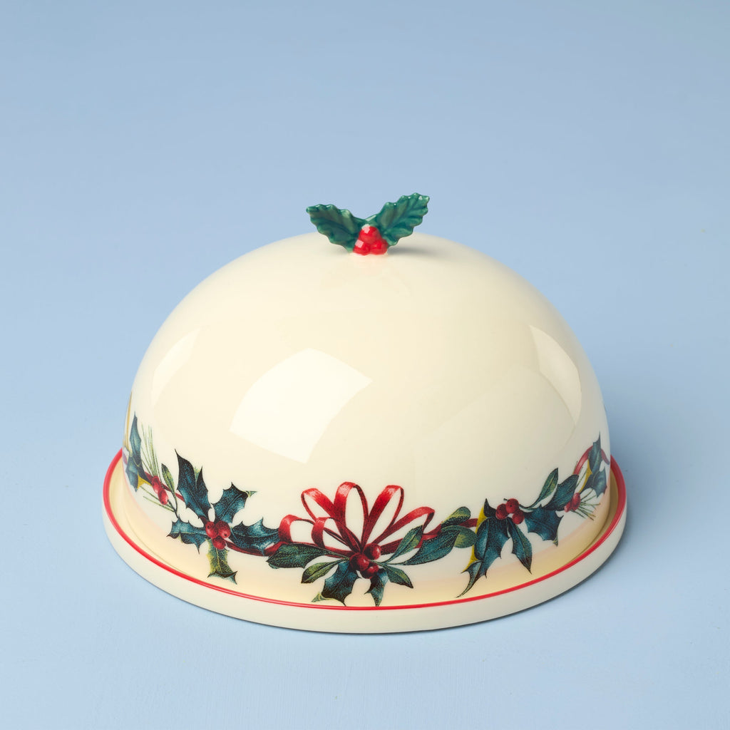Lenox Winter Greetings Small Covered Dish, porcelain