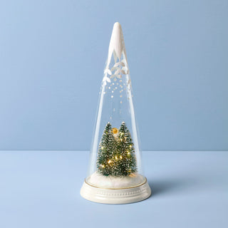 Lenox Merry & Magical Glass Lit Scene Angel, porcelain (view 3)