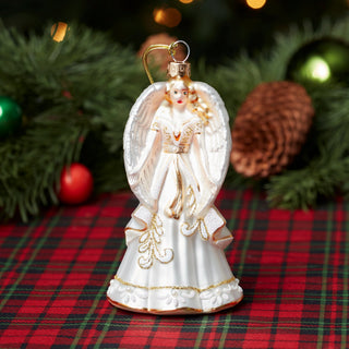 Lenox Blown Glass Angel Ornament, glass (view 3)