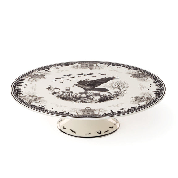 Lenox Haunted Village Cake Plate, porcelain