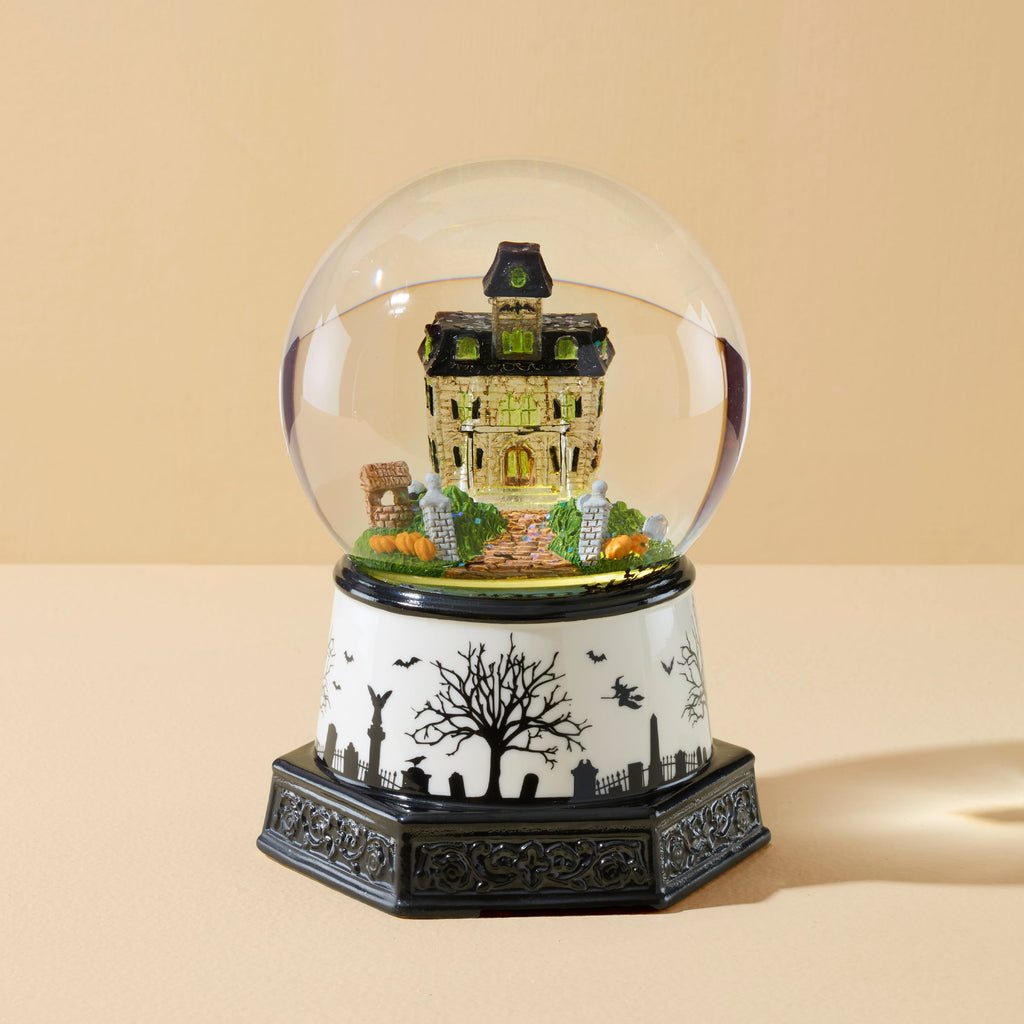 Lenox Haunted Village Lit Water Globe, porcelain/glass (view 2)