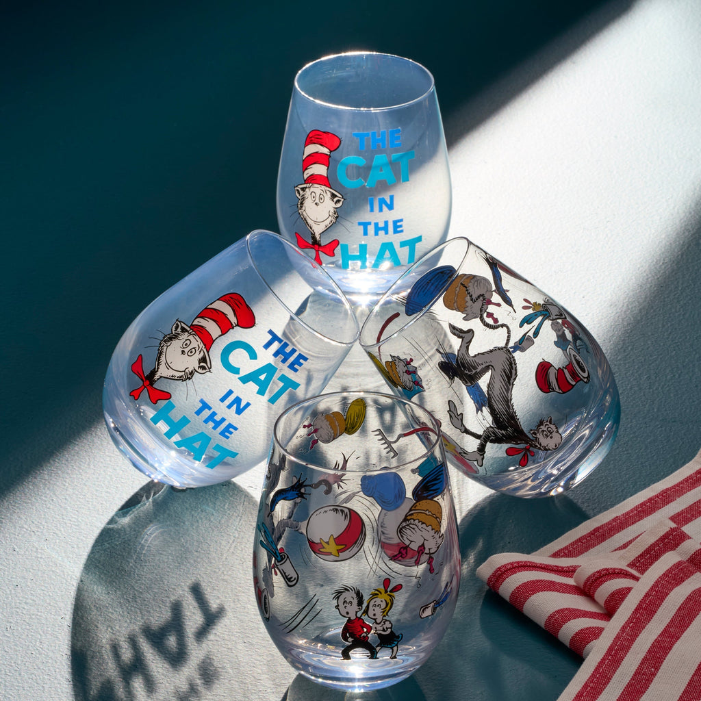 Lenox Cat In The Hat Tumblers, Set of 4, glass (view 3)