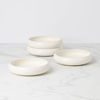 Oneida Quirk Pasta Bowls, Set of 4, porcelain
