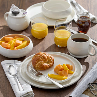 Oneida Quirk Mugs with Coaster, Set of 4, porcelain (view 3)