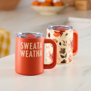 Cambridge Harvest Insulated Mugs, Set of 2, stainless steel (view 2)