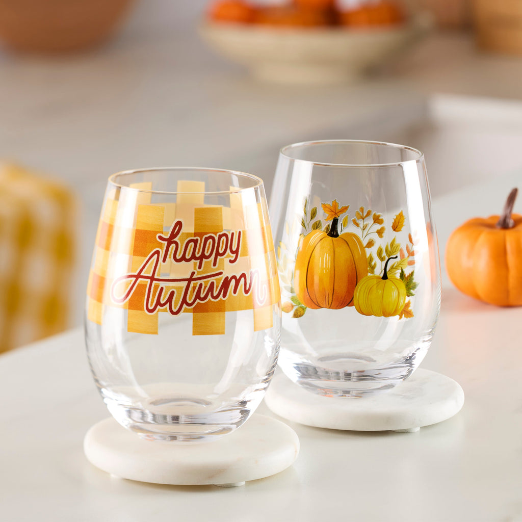 Cambridge Harvest Stemless Wine, Set of 2, glass (view 2)