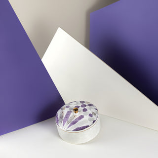 Amal Small Date and Mini Sugar Bowl – Purple & Gold Elegant Middle Eastern Serving Dish