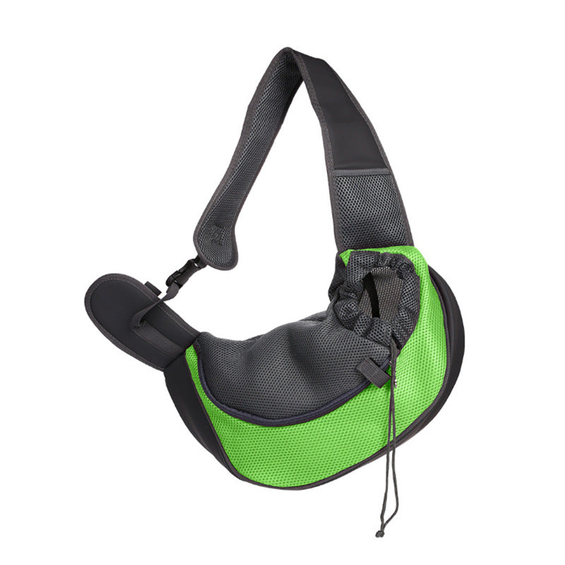 Breathable Pet Carrier Sling – Hands-Free Mesh Shoulder Pouch