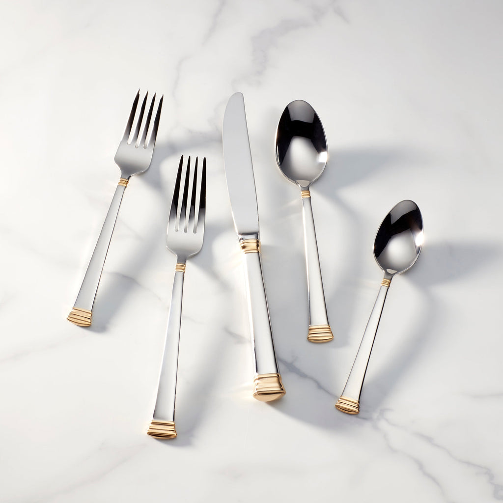 Lenox Eternal Gold 5-Piece Place Setting, 18/10 stainless steel
