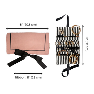 Couture Jewelry Roll, Medium – Pink/Blush