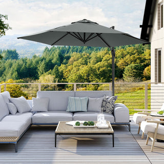 9-Foot Cantilever Patio Umbrella with Vented Sun-Protective Canopy