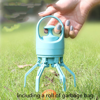 Compact Dog Waste Scooper with Built-In Bag Dispenser – Portable Pet Cleanup Tool