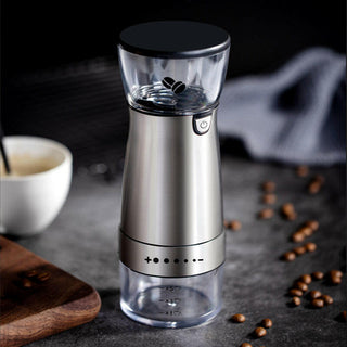 USB Rechargeable Burr Coffee Grinder – Portable Electric Coffee & Spice Grinder