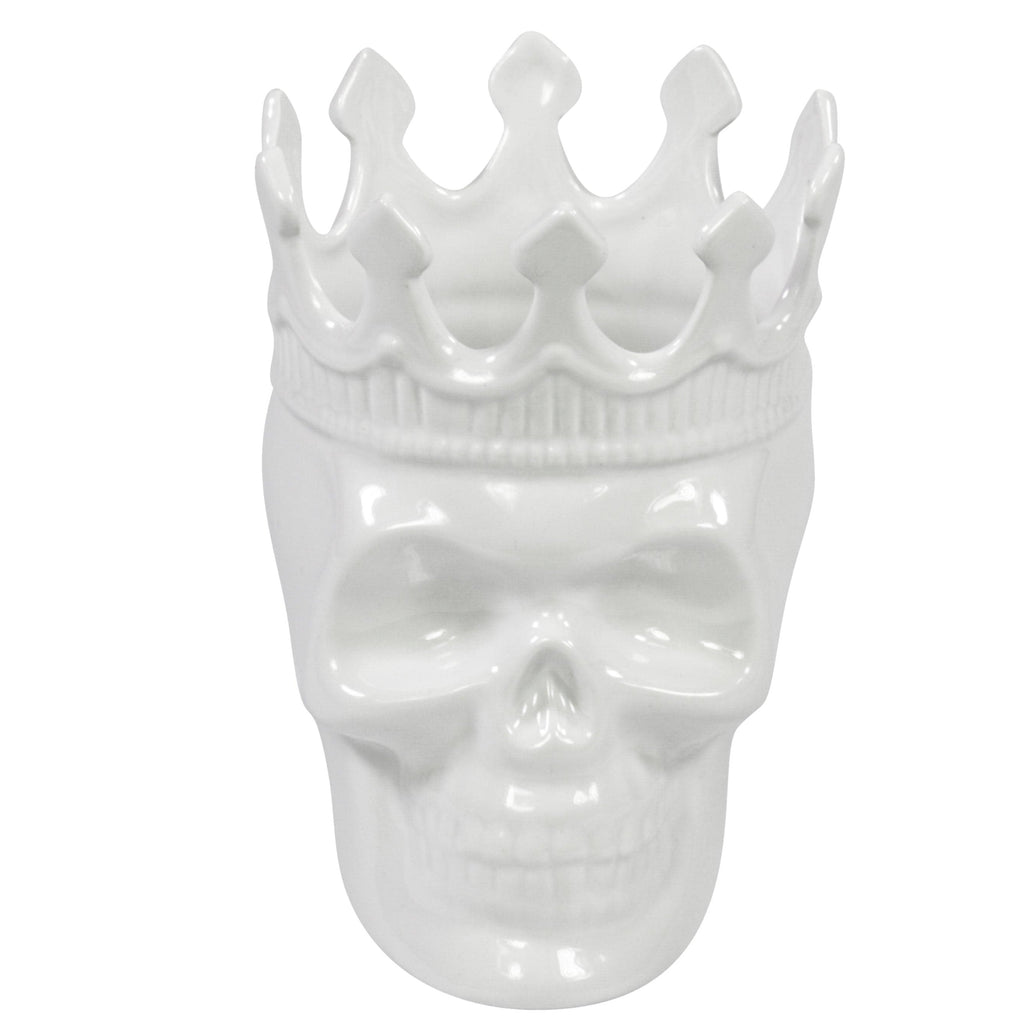 White Louise Skull Candle – Artistic Skull Candle for Modern Home Décor