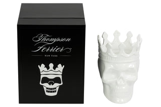 White Louise Skull Candle – Artistic Skull Candle for Modern Home Décor