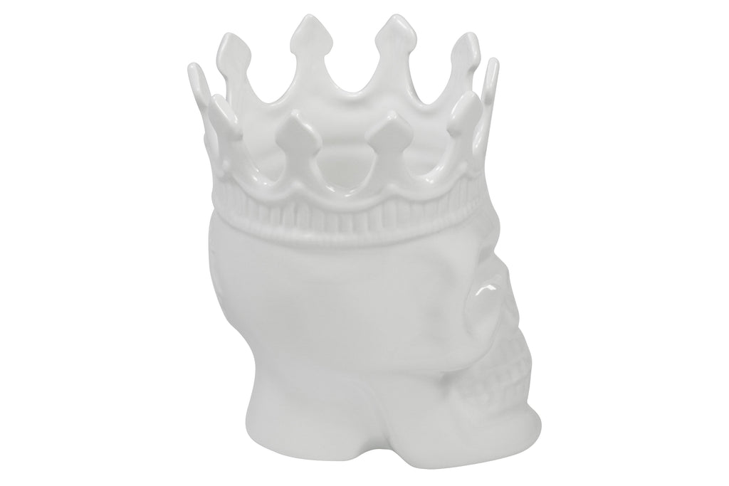 White Louise Skull Candle – Artistic Skull Candle for Modern Home Décor