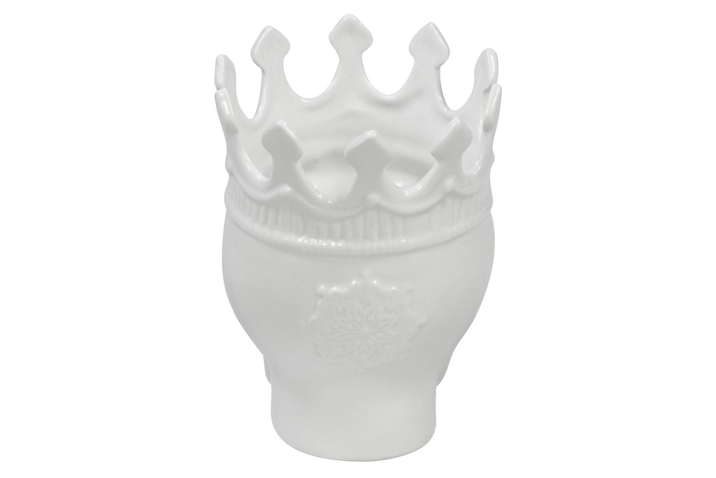 White Louise Skull Candle – Artistic Skull Candle for Modern Home Décor