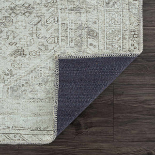 Barny Sage Flat Pile Washable Rug – Soft Modern Area Carpet for Home