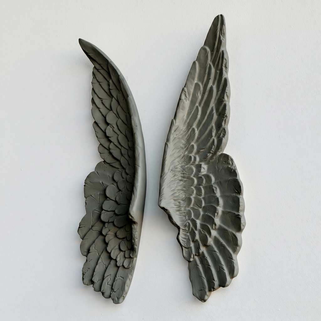 Sculpted Mini Angel Wings Wall Decor