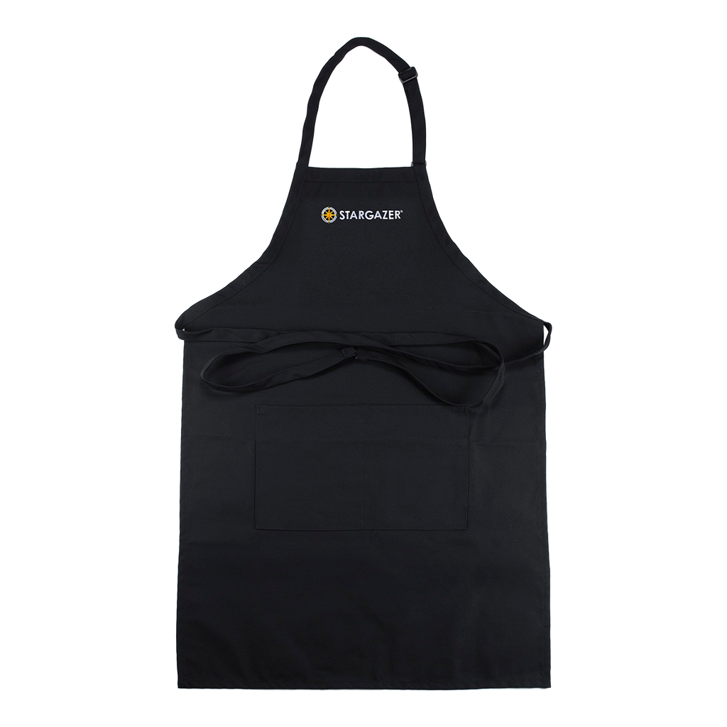 Stargazer Embroidered Logo Cooking Apron – Black