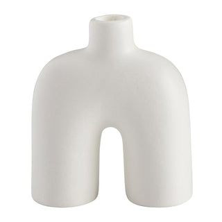 White Ceramic Candleholder Collection – Set of 2 | Modern, Abstract & Minimalist Designs