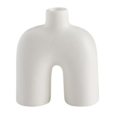 White Ceramic Candleholder Collection – Set of 2 | Modern, Abstract & Minimalist Designs